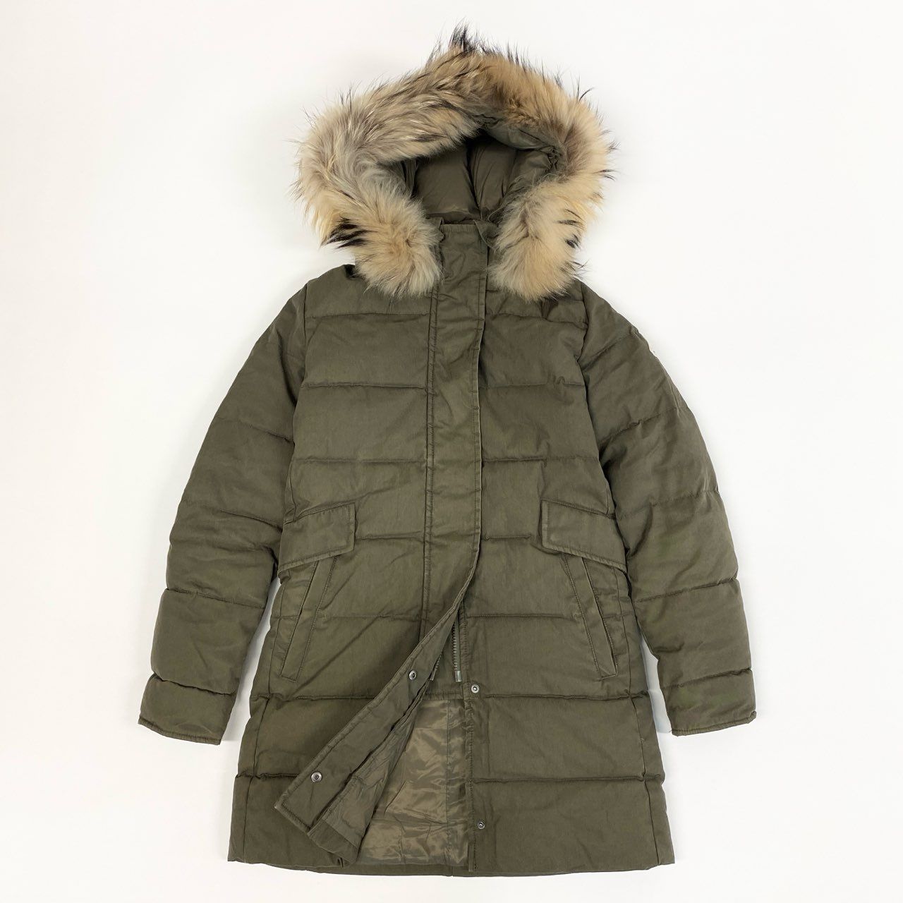 PYRENEX ダウンジャケット FR 34 JP 36 オリーブ