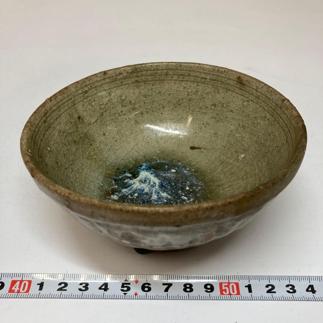 中国明時代　七官青磁　茶碗　人形手　トヒコ　東さ6-0129① 中国明時代 七官青磁 茶碗 人形手 トヒコ 東さ6-0129① - メルカリ