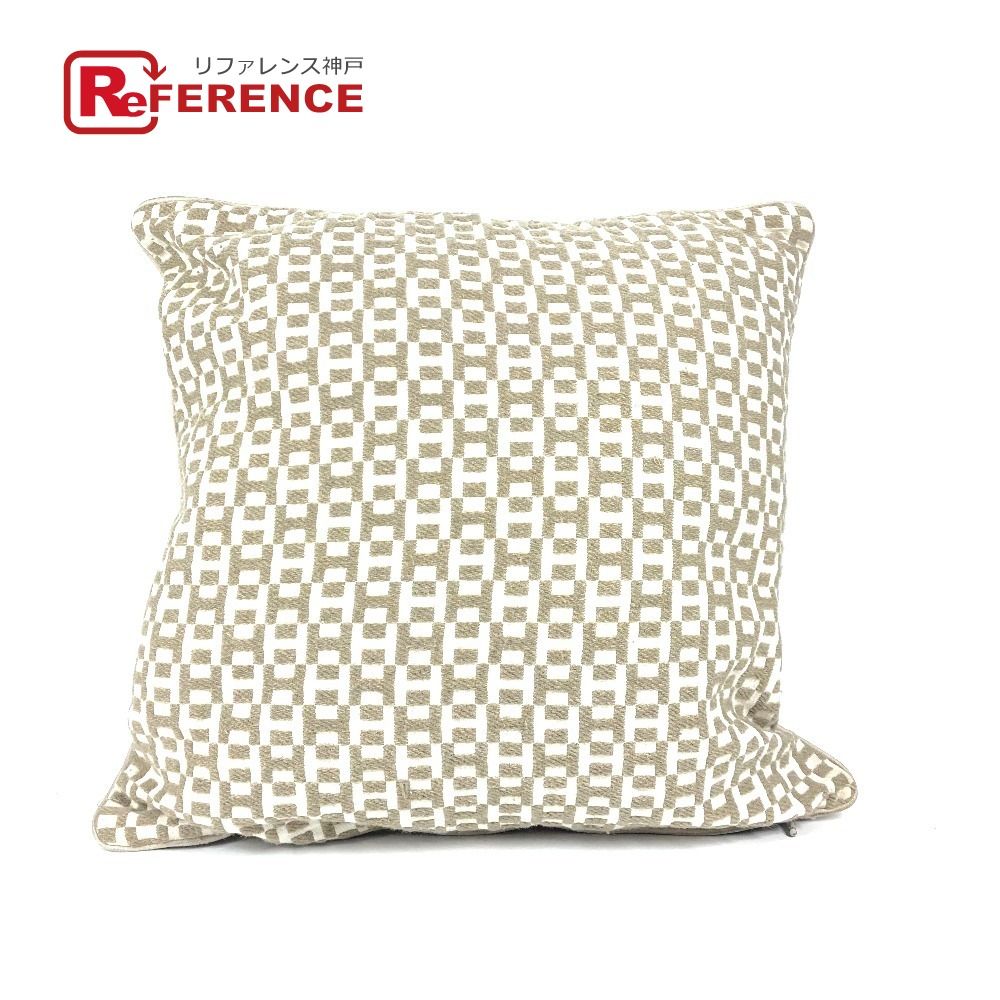 HERMES エルメス クッション ツイルHインフィニ コットン ベージュ