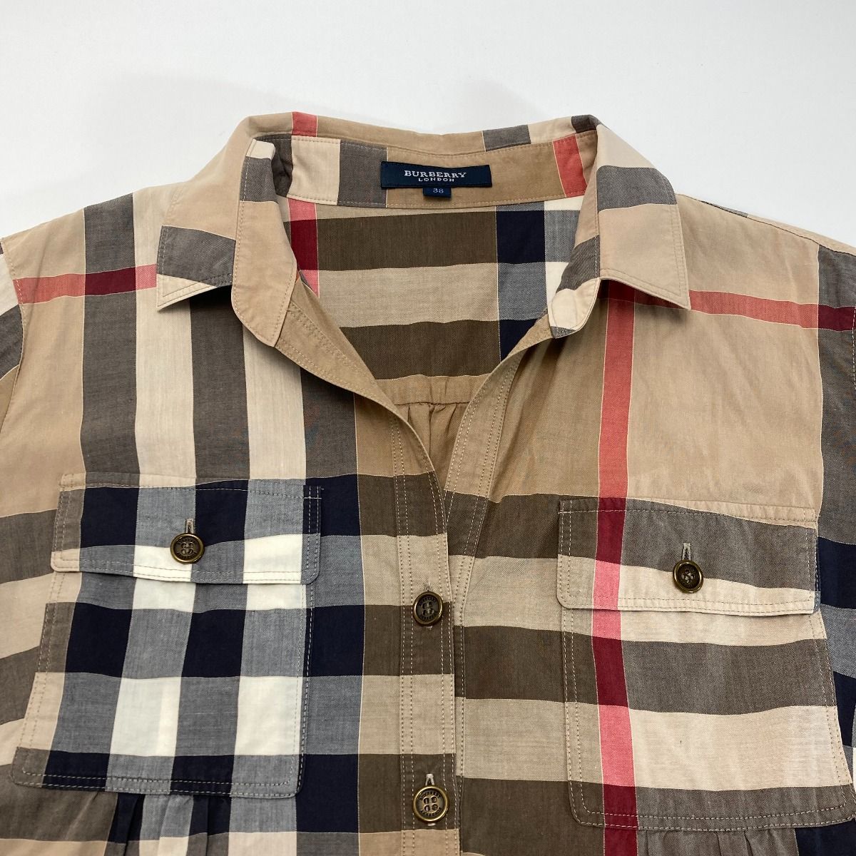 BURBERRY LONDON バーバリーロンドン シャツ チェック柄 B1M27-529-51