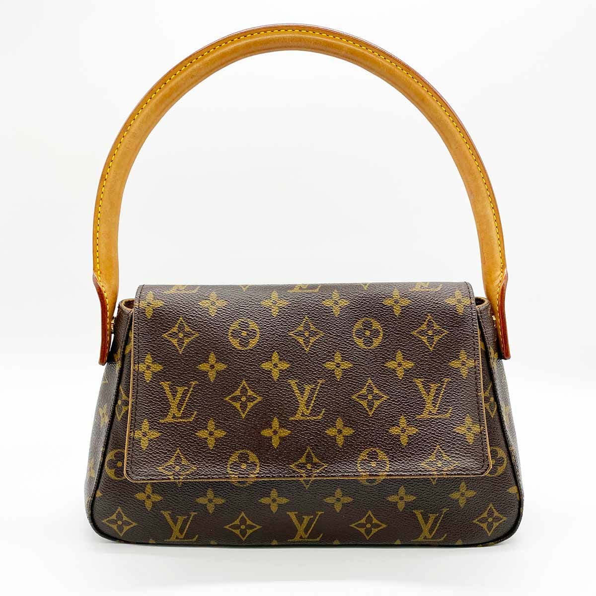 美品【ベタ無し】LOUIS VUITTON ルイ・ヴィトン ミニ・ルーピング モノグラム ショルダーバッグ 肩掛け バッグ ブラウン PVC  レディース M51147 USED - メルカリ