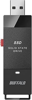 バッファロー SSD 外付け 500GB USB3.2 Gen1 読込速度430MB|秒 PS5|PS4メーカー動作 済 コンパクト 超小型 ブラック SSD-PUT500U3BC|N