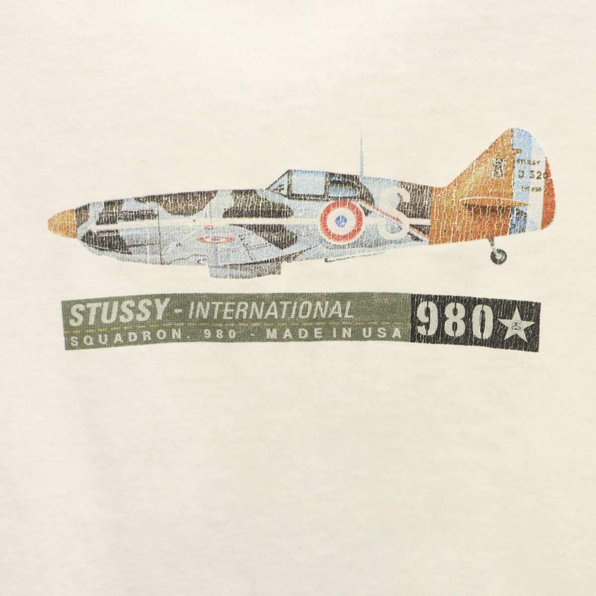 STUSSY ステューシー 90s USA製 オールド 紺タグ フランス空軍 戦闘機