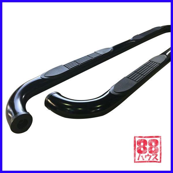 WIN114 ハイラックスサーフ 215系 サイドステップ ブラック サイドバー 3インチ トヨタ ハイラック スサーフ 2003 2009年 左右 WINBO 88HOUSE ハチハチハウス