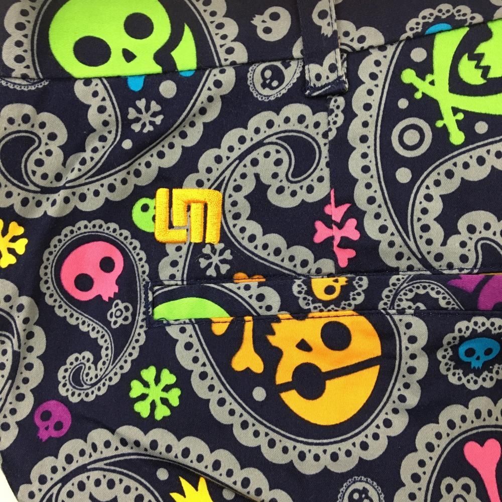 未使用LOUDMOUTHスカルペイズリーカジュアルパンツ34×32紺ゴルフ