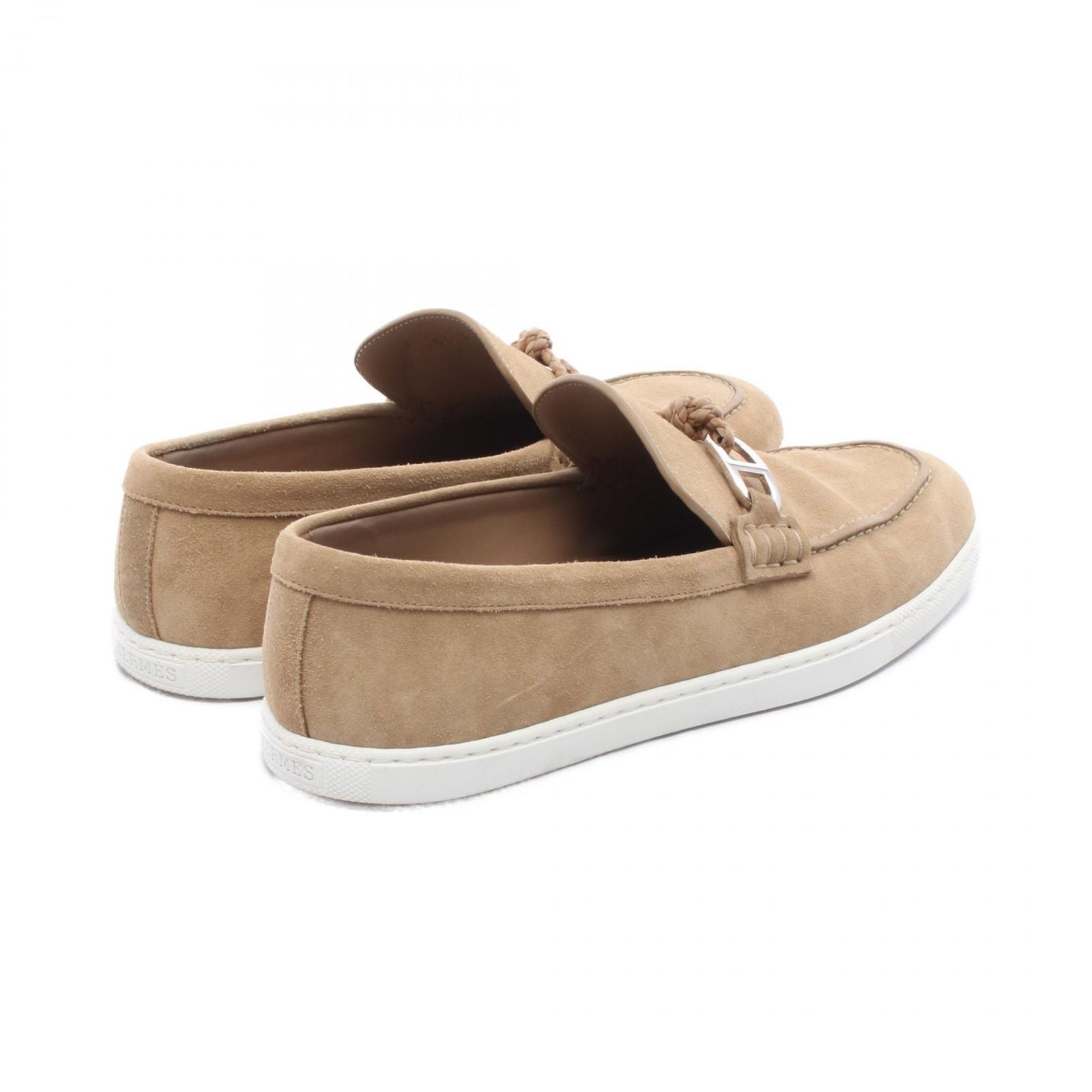 HERMES エルメス スエード ローファー 40 革靴 シェーヌダンクル HERMES エルメス スエード ローファー 40 革靴 シェーヌダンクル