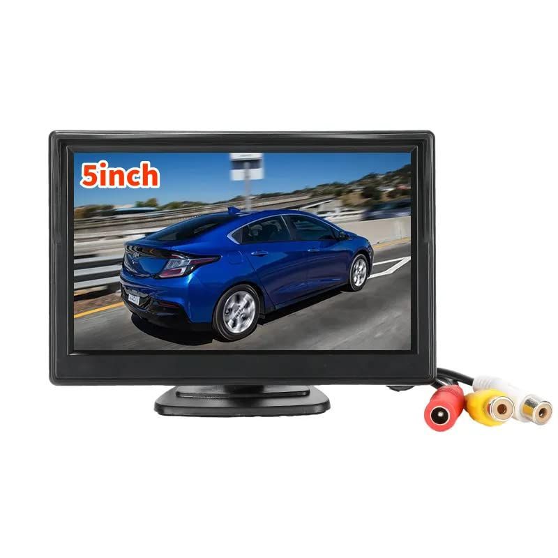 新品 オンダッシュモニター 5インチ ダッシュボード フロントガラス べビーモニター 2系統の映像入力 12V・24V車用 電源直結 バックカメラと連動も可能 日本語説明書 (5インチ)