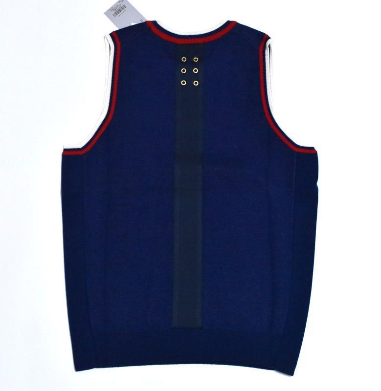 ラッセルノ ゴルフ ゲーム ニット ベスト ネイビー 4 M 5 L 6 XL ゴルフウェア RS-2240504 バスケットボール Russeluno Golf