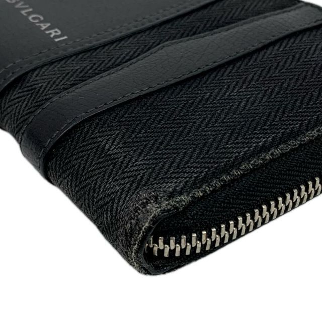 ブルガリ BVLGARI ラウンドファスナー 正規品⭐️美品⭐️BVLGARI ブルガリ 男女兼用 ラウンドファスナー