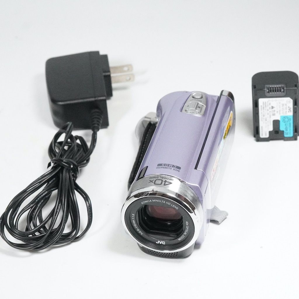 JVC Victor Everio GZ-E225-V パープル 返金保証 |2253