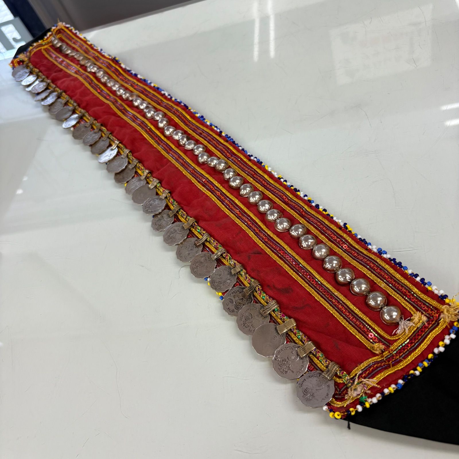 アフガンベルト コレクション モン族 刺繍ビーズベルト カレン族