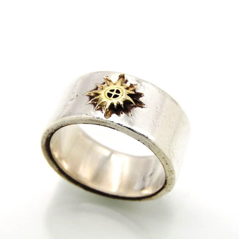 REDMAN. レッドマン リング SYMBOL RING シンボル 太陽神 SV925|K18 メンズ レディース 指輪 11号 28010561
