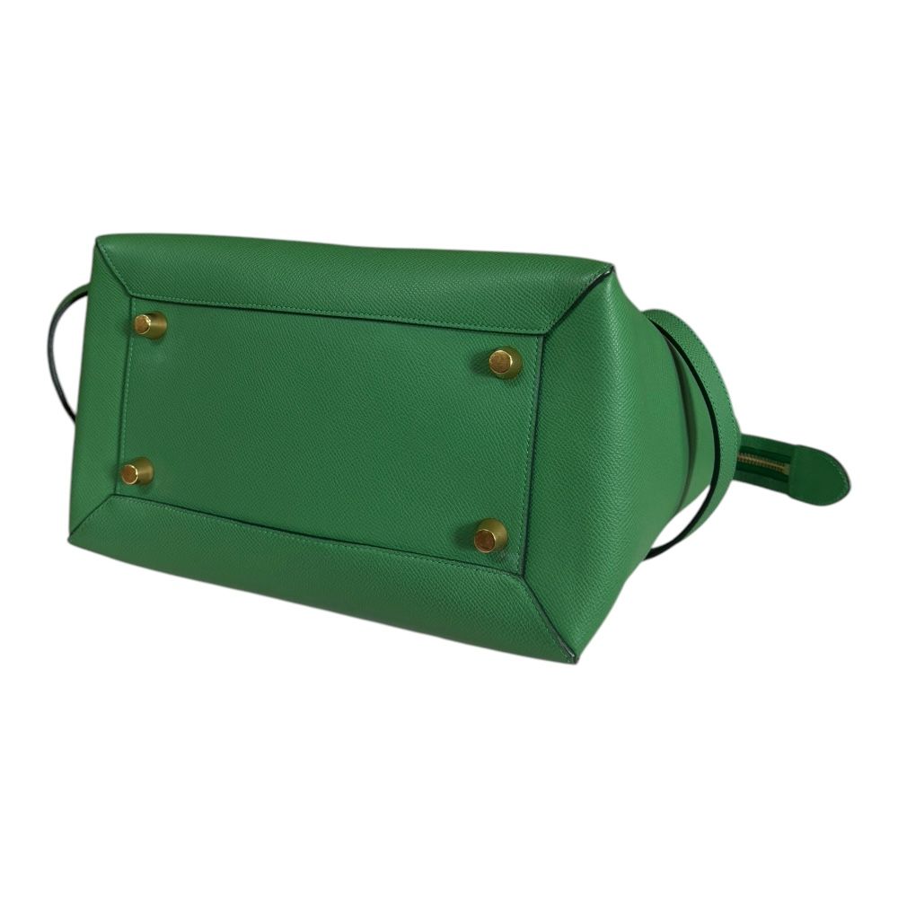 セリーヌ ベルトバッグ ミニ ショルダーバッグ レザー グリーン  