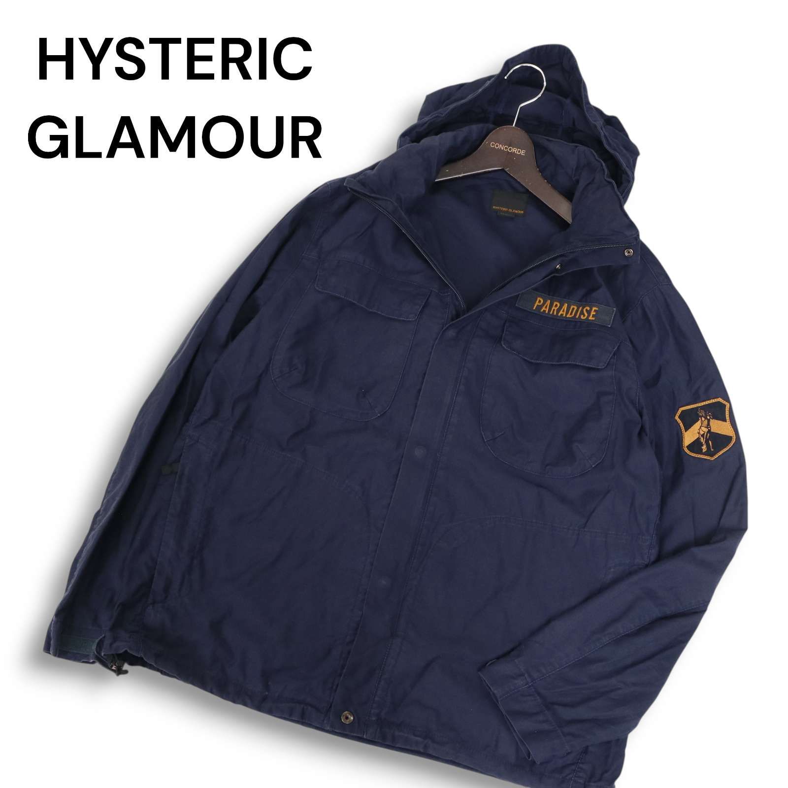 ヒステリックグラマー HYSTERIC GLAMOUR フード ミリタリージャケット