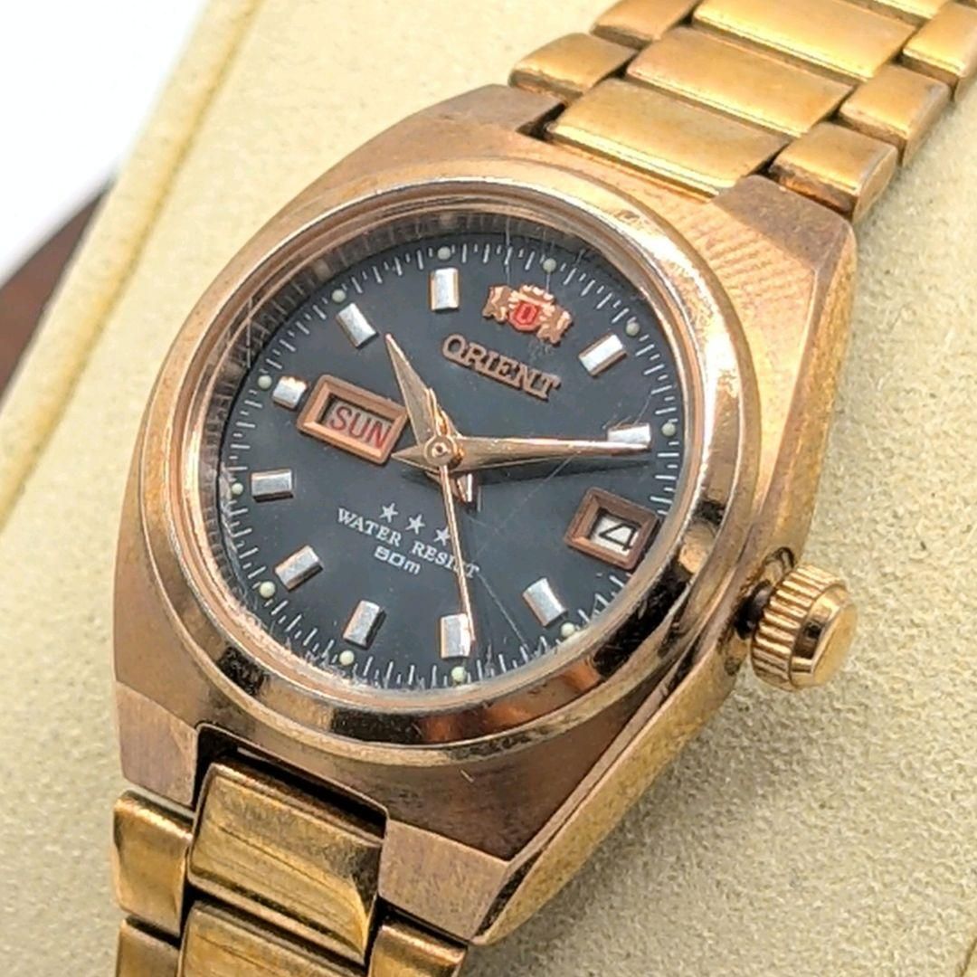 Orient Watch Automatic Three star Ladies Gold Y2K Vintage 4620