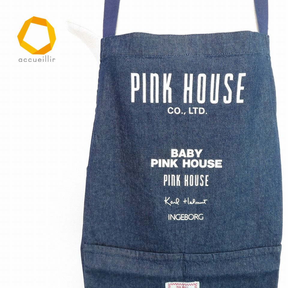 ピンクハウス PINKHOUSE デニム エプロン ロゴ 803018 - メルカリ