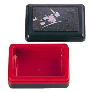 保温弁当･小 B 158 ダークGR 内ワイン 胡蝶蘭