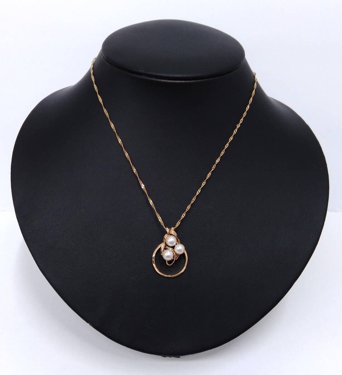 K18 パール系 トップ 約2.3cm×1.9cm 4.1g