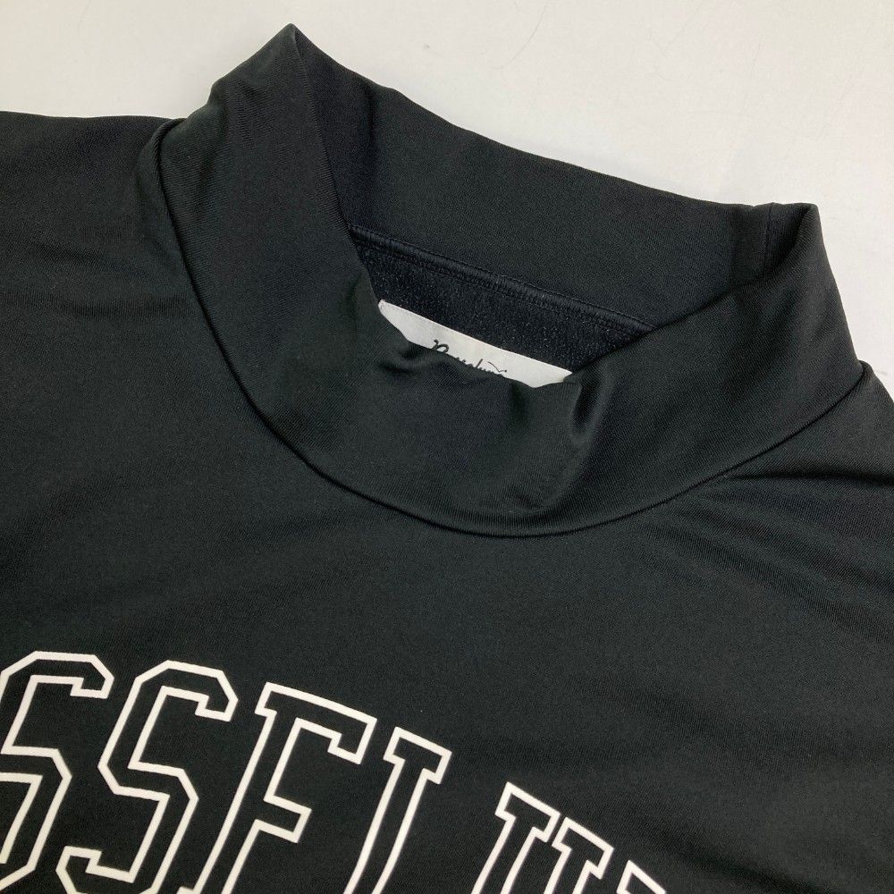 RUSSELUNO ラッセルノ モックネック 長袖シャツ メンズ ロゴ 黒 7