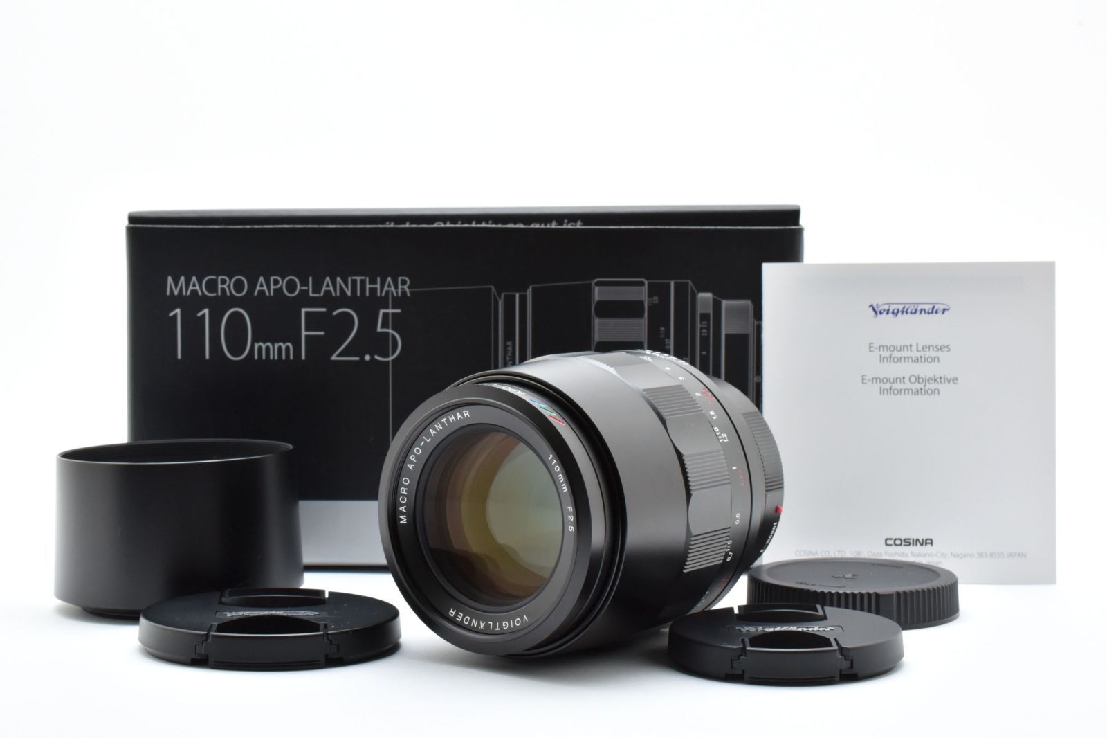 超 Voigtlander MACRO APO-LANTHAR 110mm F2.5 E-mount 単焦点 等倍マクロレンズ ソニーα用 SONY Eマウント 交換レンズ フォクトレンダー