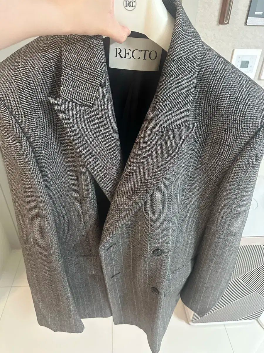 24fw RECTO レクト ヘリンボーンジャケット s サイズ