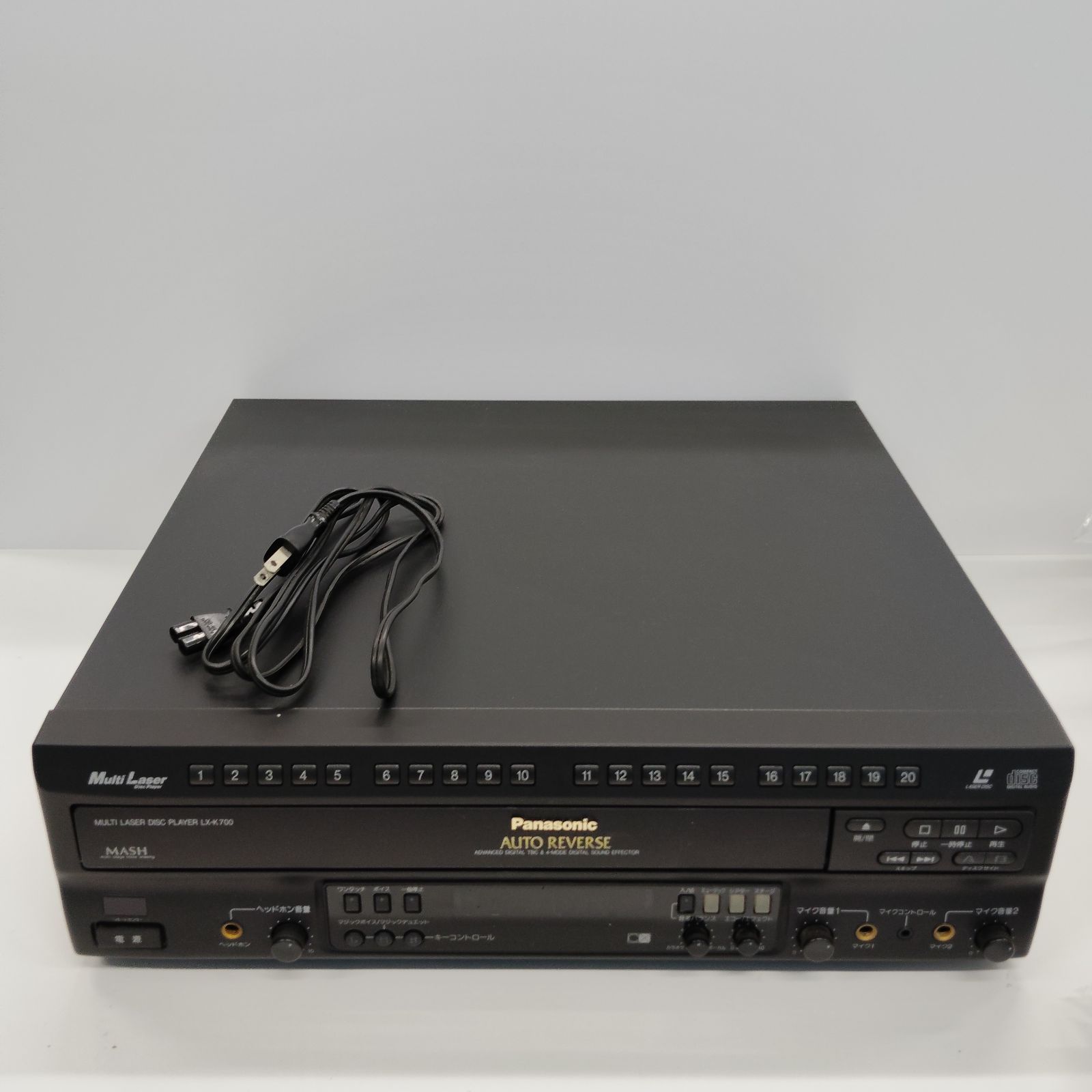 パナソニック　レーザーディスクプレーヤーLX-K700動作品です パナソニック / Panasonic / カラオケレーザーディスクプレーヤー / LX