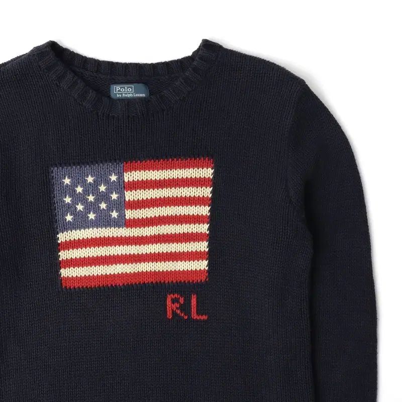 ポロ Ralph Lauren(ラルフローレン) ネイビー 星条旗 ニット