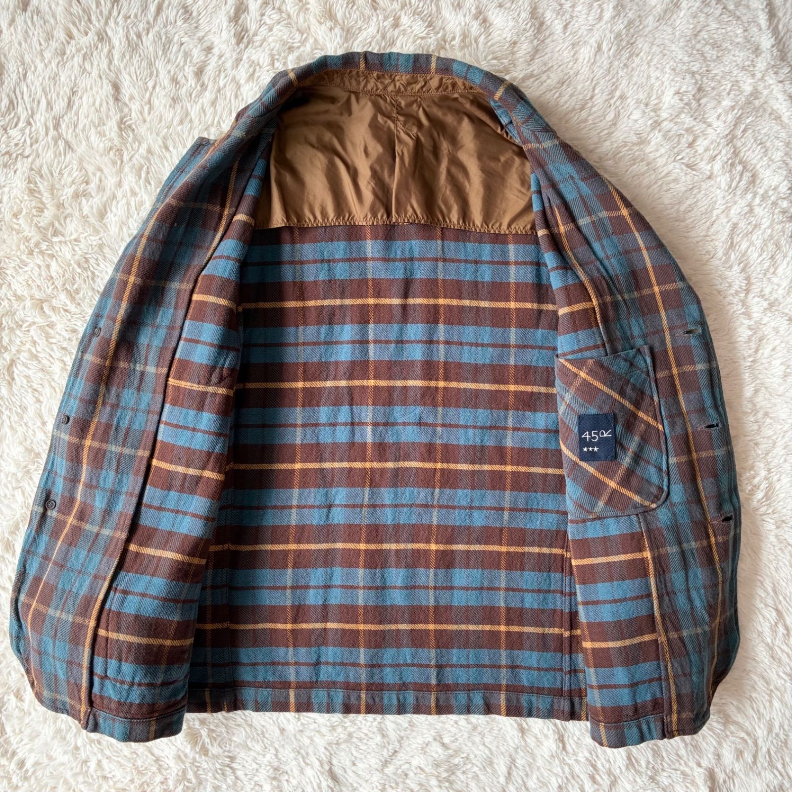 45R フォーティーファイブアール 美品 インドざっ栗ネルの908シャツ