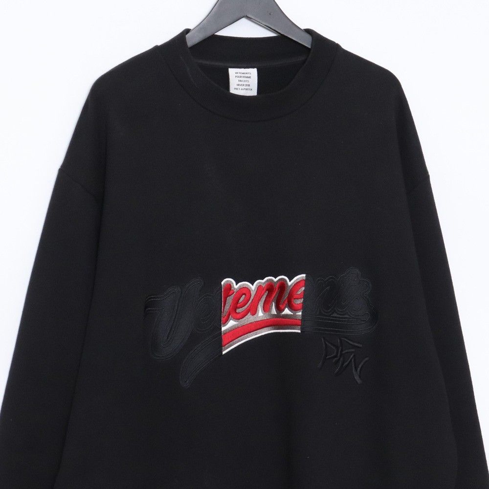 VETEMENTS ベースボールロゴオーバーサイズスウェット Mサイズ 