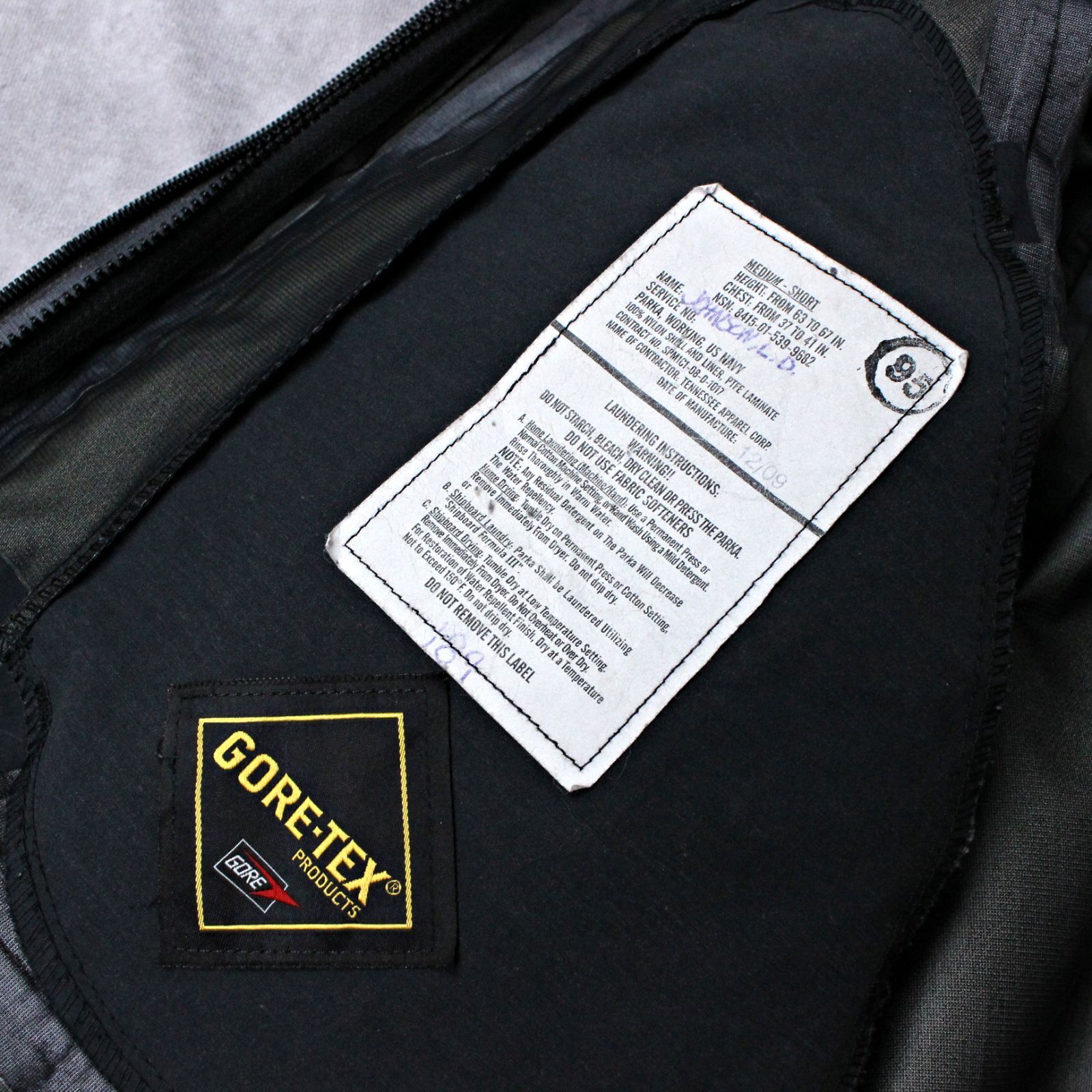 U.S.NAVY GORE-TEX PARKA ゴアテックスパーカー MEDIUM-SHORT