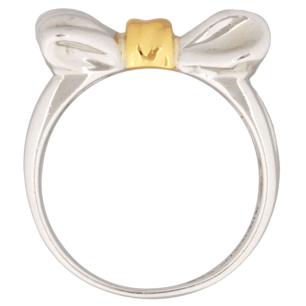 ティファニー Tiffany&Co. リボン リング 指輪 約8号 K18YG 4.1g
