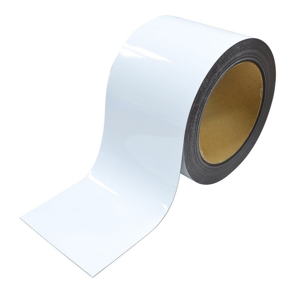 白ツヤ(100mm×10m) マグエックス マグネットロール カラー 100mm×10m MSGR-08-100-10-W 白ツヤ