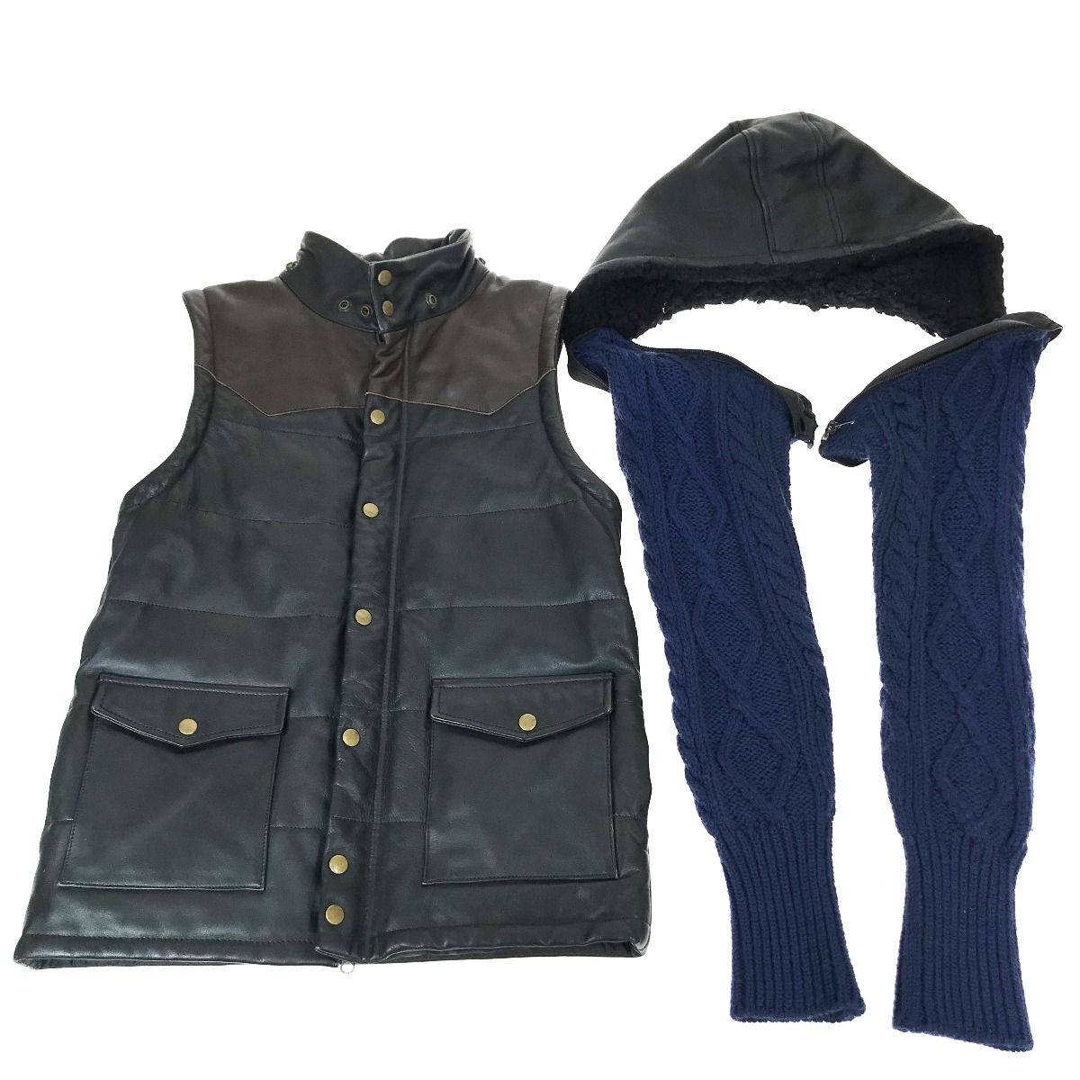 glamb グラム Obama down jkt(オバマダウンジャケット) ネイビー  