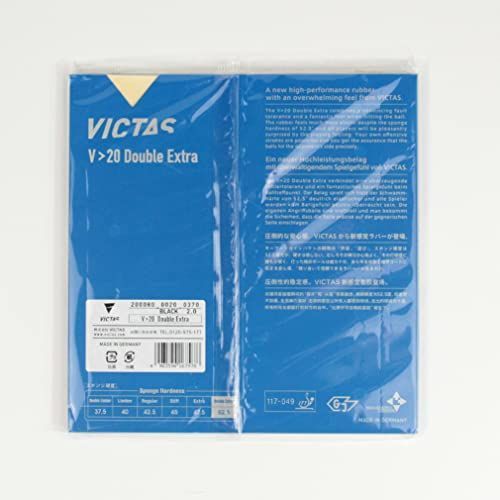 ラバー単品_MAX_ブラック ヴィクタスVICTAS 卓球 ラバー V>20 Double