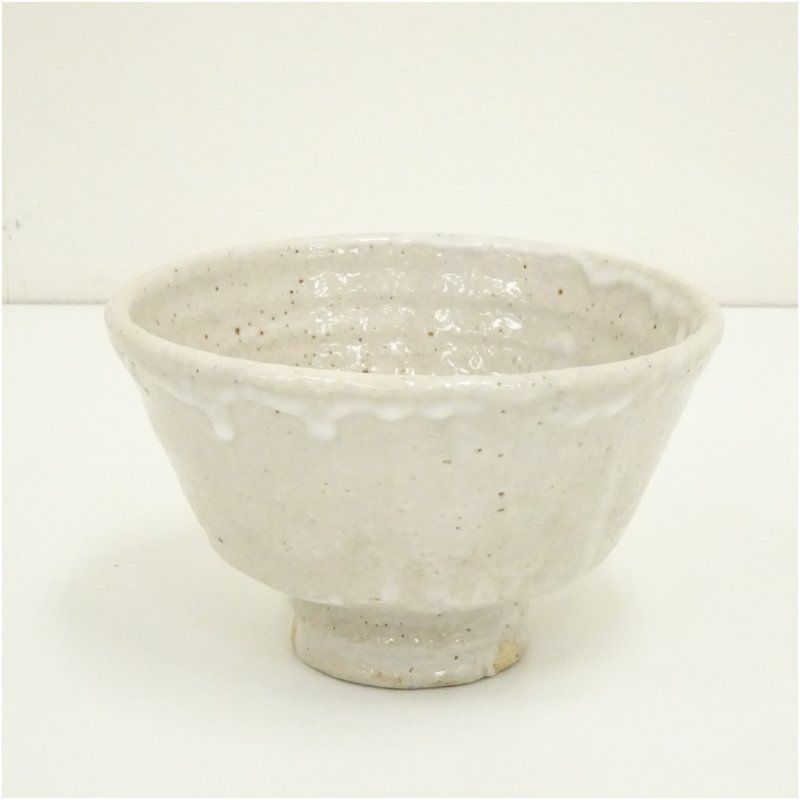 赤膚焼 大塩正人造 萩釉茶碗（共箱） 茶道 抹茶 おしゃれ 抹茶