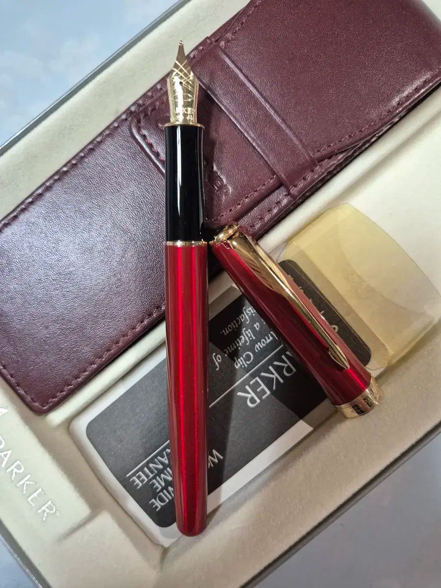 パーカー (PARKER) ニューソネット 赤 GT 18K 未使用 万年筆 P ー 45