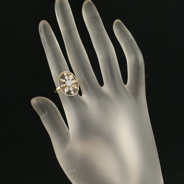 ヴァンドームリング ダイヤ ダイヤモンド 0.26ct 9号 K18YG #166306  