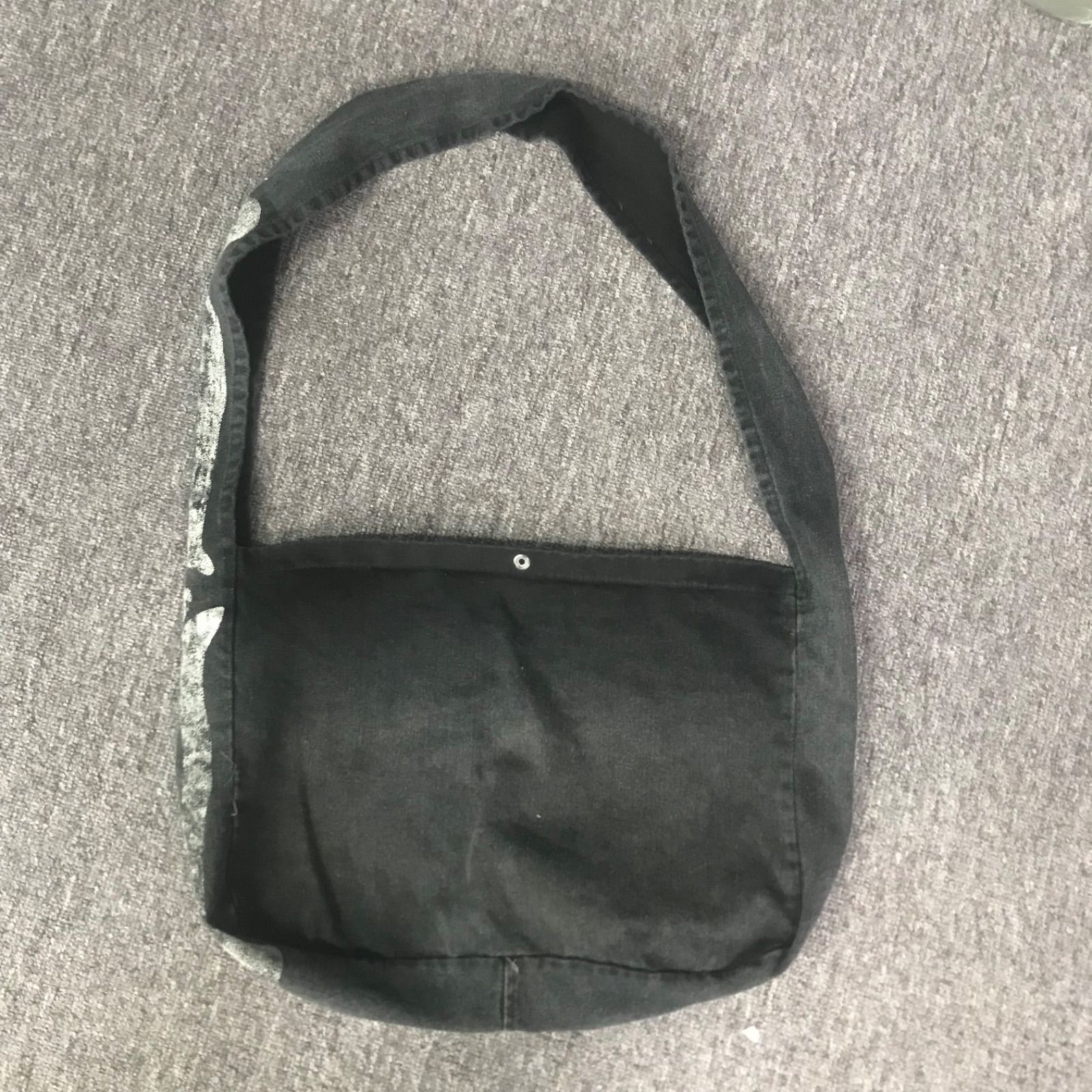 KAPITAL キャピタル 14ozブラックデニム BOOK BAG(BONE pt) 14ozボーン