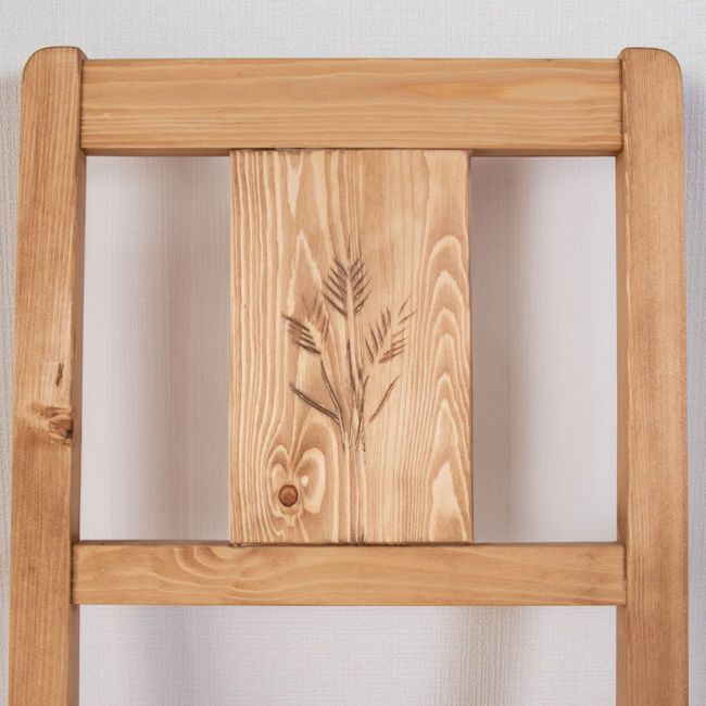 カントリー調パイン無垢材ダイニングチェア2脚セット 完成品 チェア