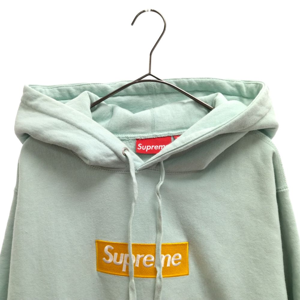 SUPREME (シュプリーム) 17AW Box Logo Hooded Sweatshirt ボックスロゴ フーデッドスウェットシャツ  プルオーバーパーカー アイスブルー