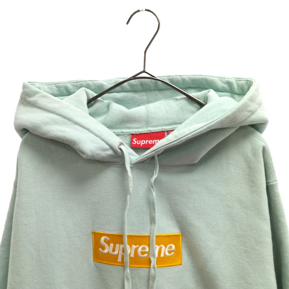 Supreme boxlogo hooded L 正規品 17AW アイスブルーコンバース