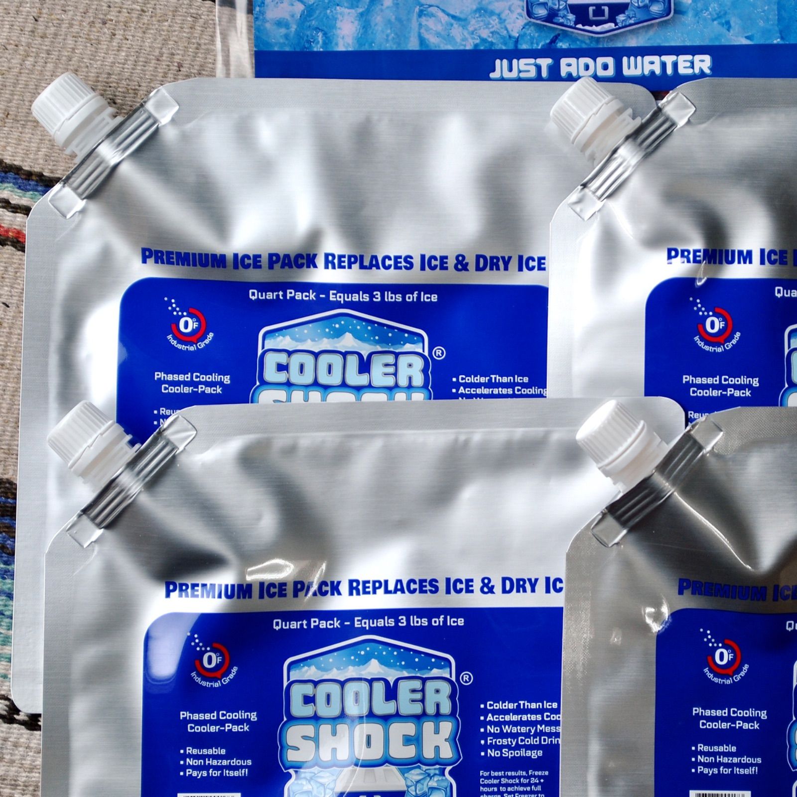 クーラーショック【Ｍｘ4点セット】−7.8度を長時間キープする氷点下保冷剤 クーラーショック COOLER SHOCK【Mx4点セット】−7.8度を長
