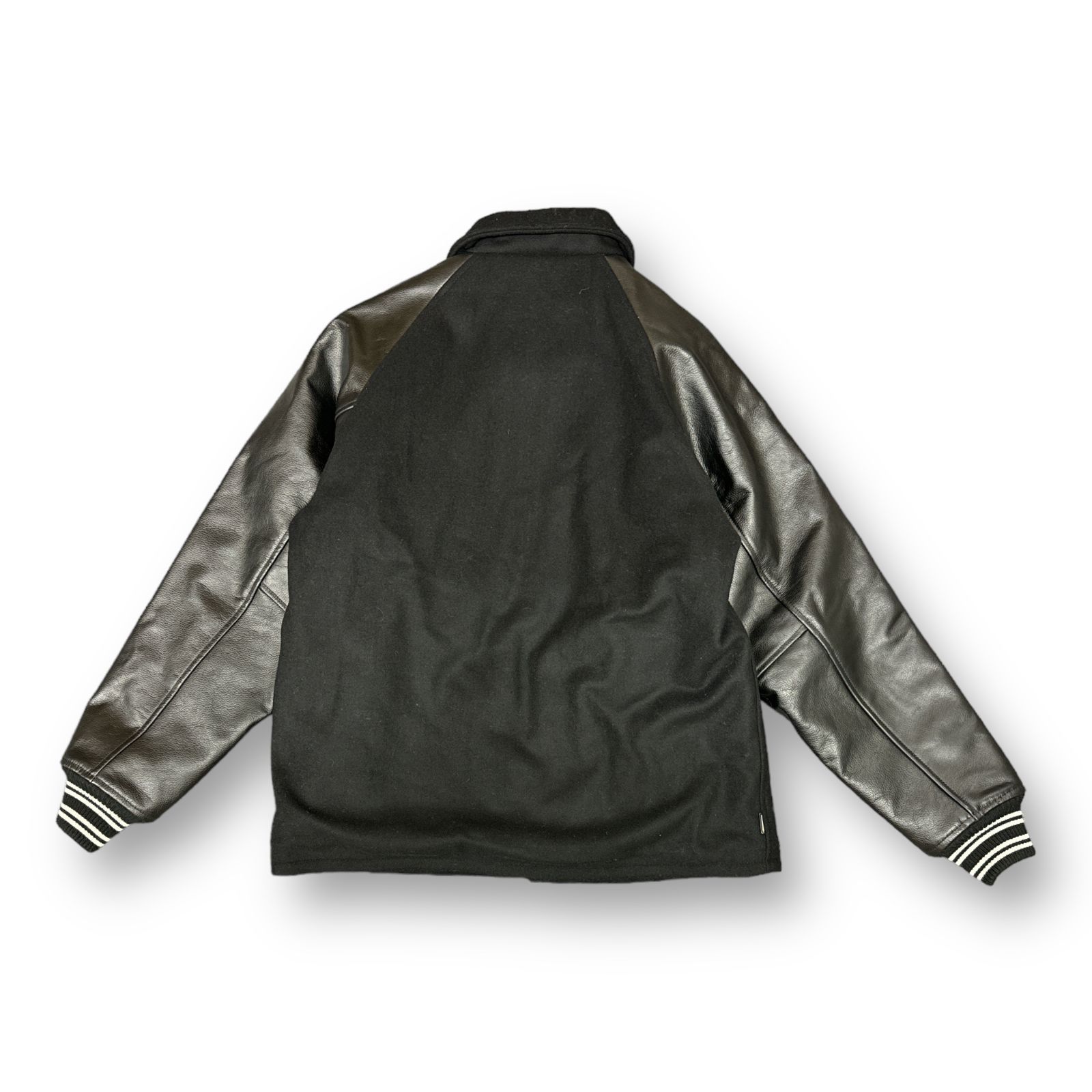 NEIGHBORHOOD 21AW CLUB WCL-JKT 212SZNH-JKM03 レザー メルトン スタジャン ネイバーフッド L 62288A