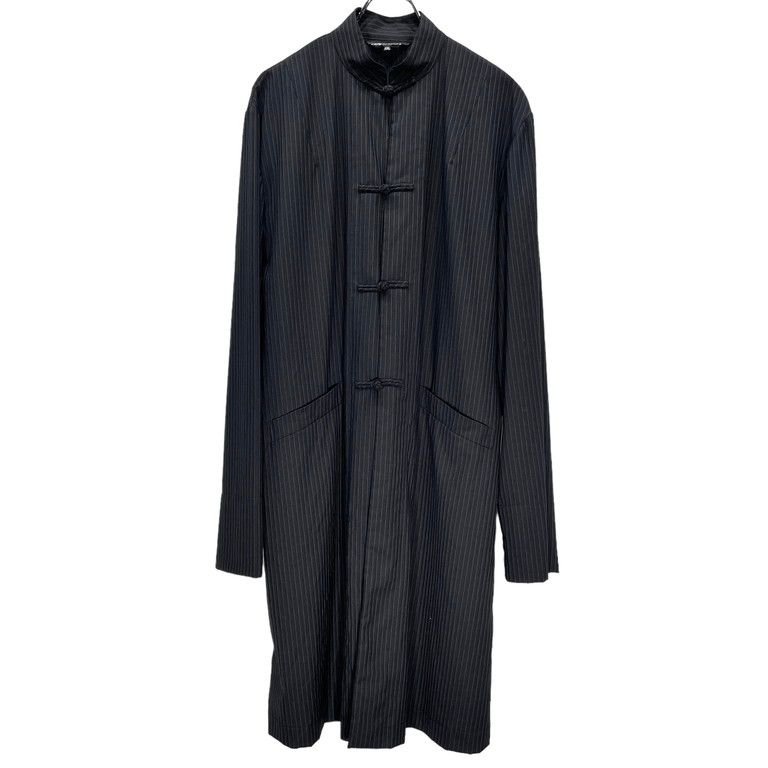 BLACK COMME des GARCONS 21AW ウールポリエステルストライプチャイナ