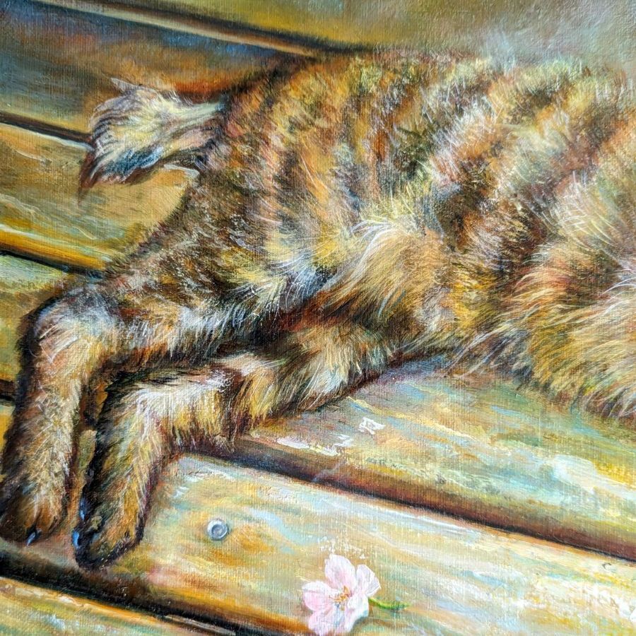 猫の絵　painterTMK真筆　 猫油絵　動物の絵　動物画　油絵絵画　モフモフ 猫の絵 painterTMK真筆 猫油絵 動物の絵 動物画 油絵絵画