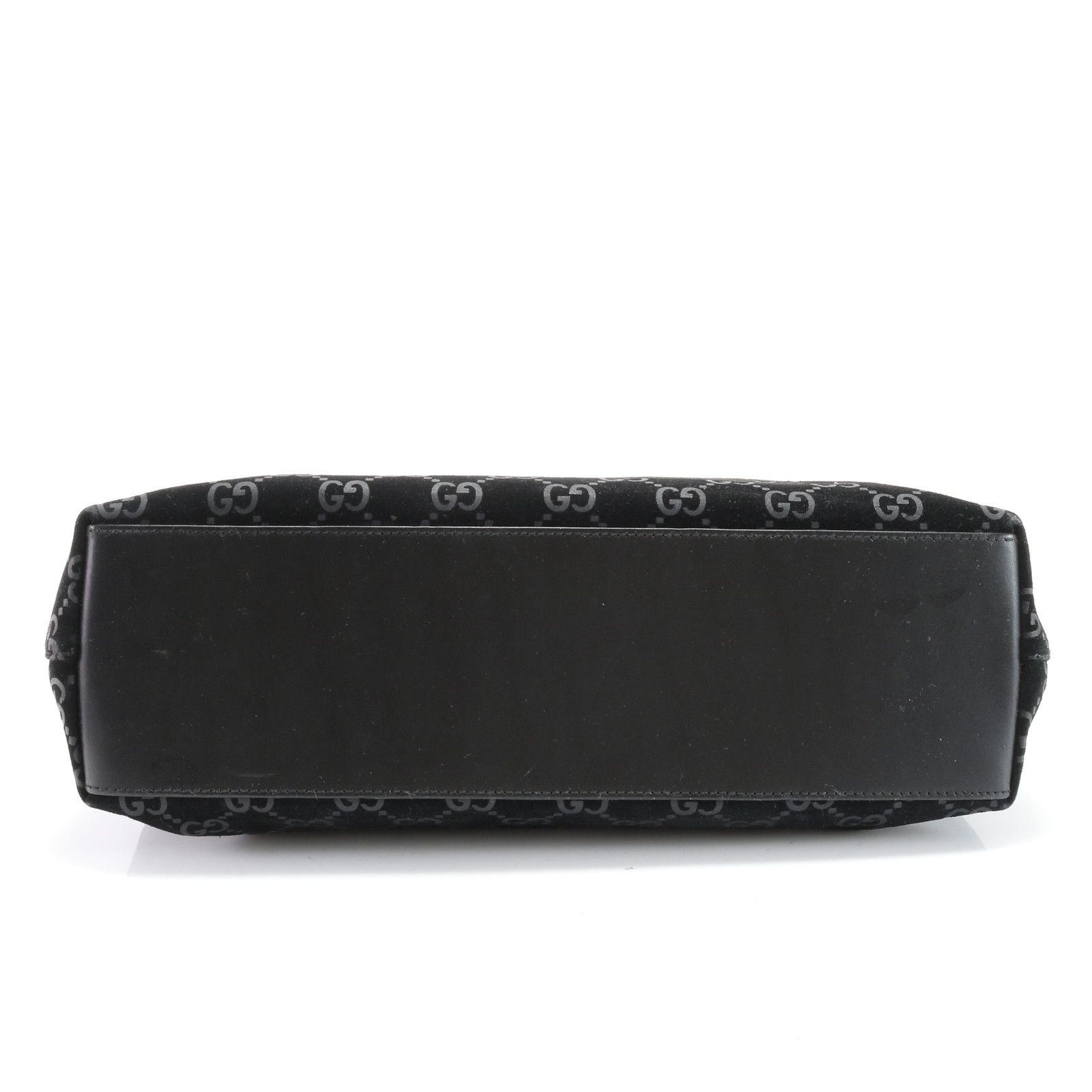 GUCCI スエード ワンショルダーバッグ 黒 GUCCI/グッチ GGスエード ワンショルダーバッグ ブラック