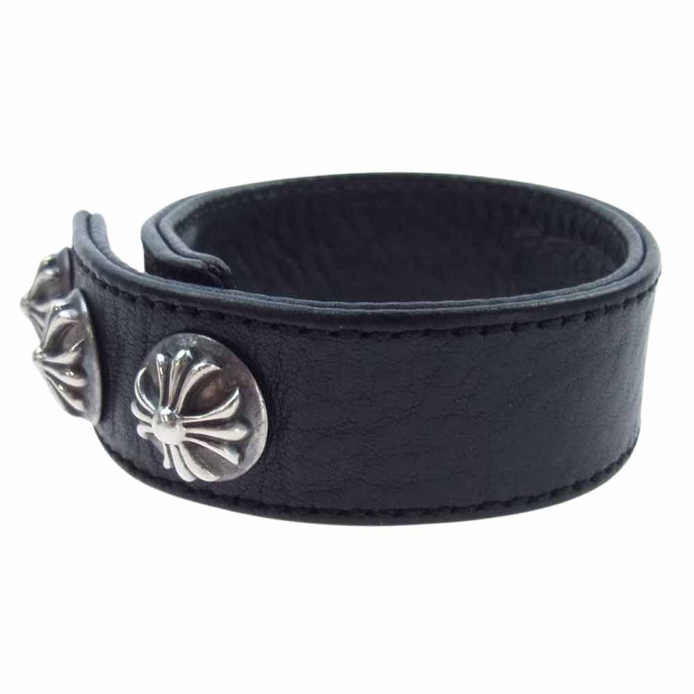 CHROME HEARTS クロムハーツ（原本無） ブレスレット 3BTN 2SNP クロス