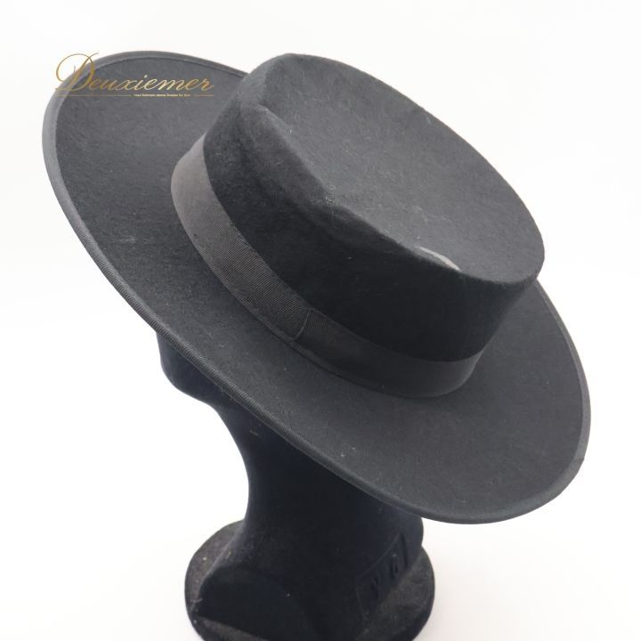 フラメンコ衣装ブラック コルドベス ハット帽子 黒シンプル フラメンコ コルドベス ハット 帽子 ケース バッグ 鞄 まとめ売り 2点