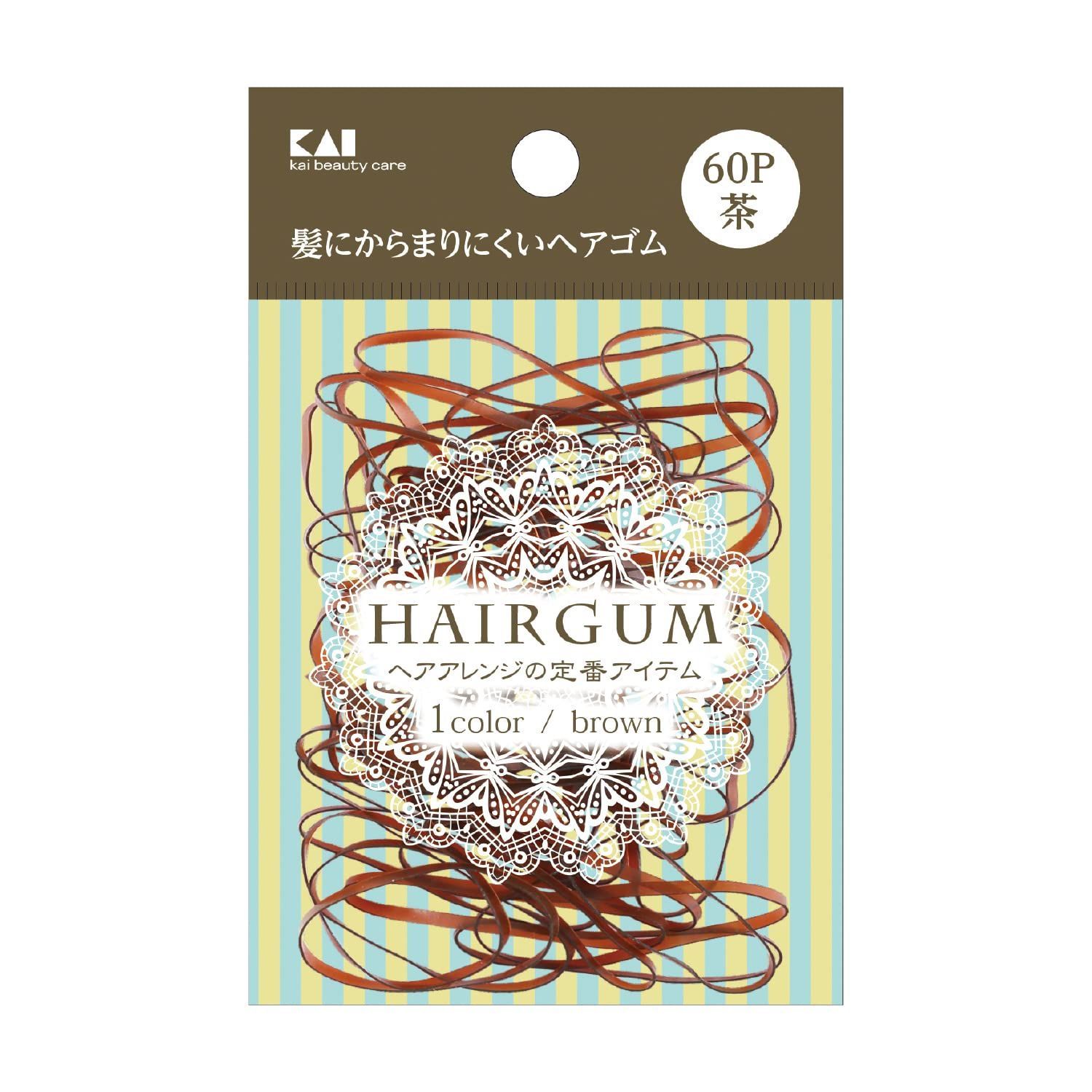 【在庫処分】60P 茶 1個 ゴムリング 貝印