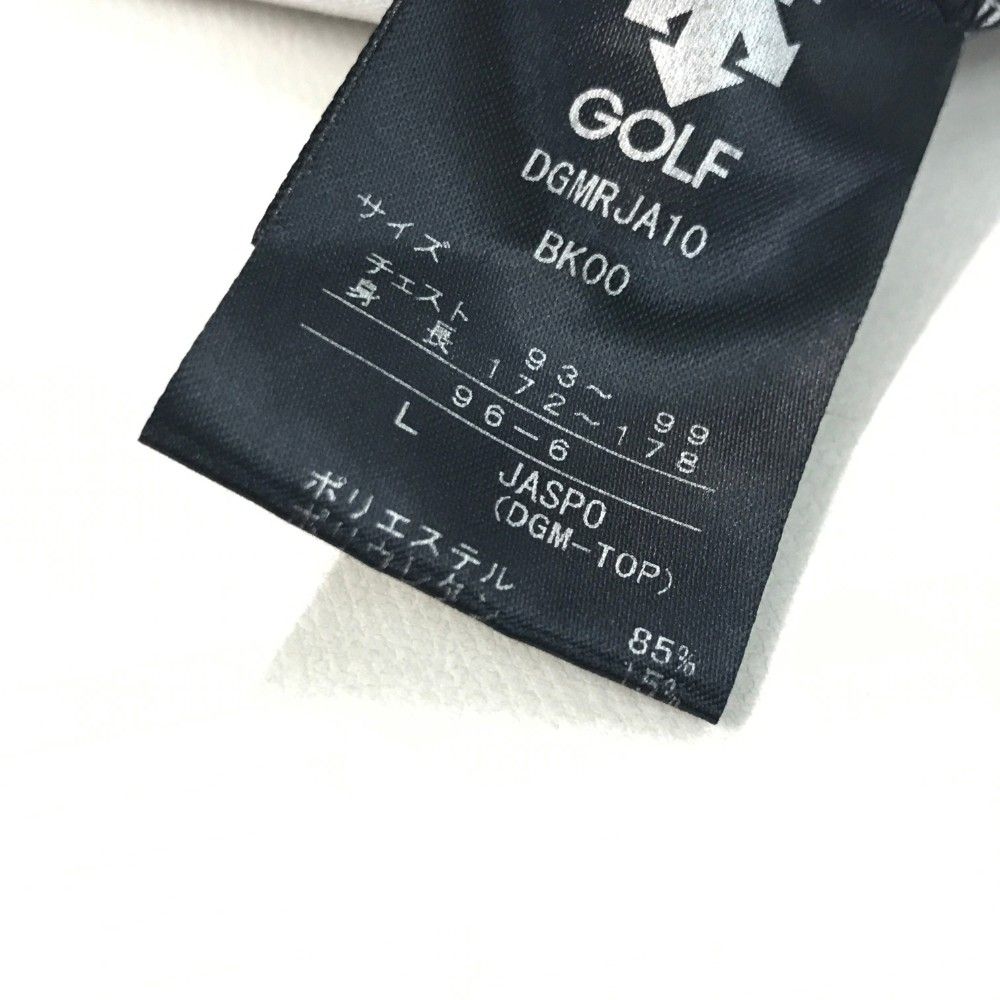 デサントゴルフ 半袖ポロシャツ メンズ L 総柄 ブラック DESCENTE デサント 半袖 ポロシャツ メンズ MOVESPORT SUNSCREEN